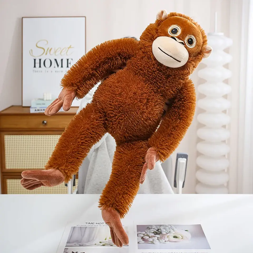 30-90CM Cartoon Gorilla Plush Toy Chimpanzees Punch Monkey Soft Stuffed Doll Decor Girls Birthday Gift Orangutan Plushies Dolls 3