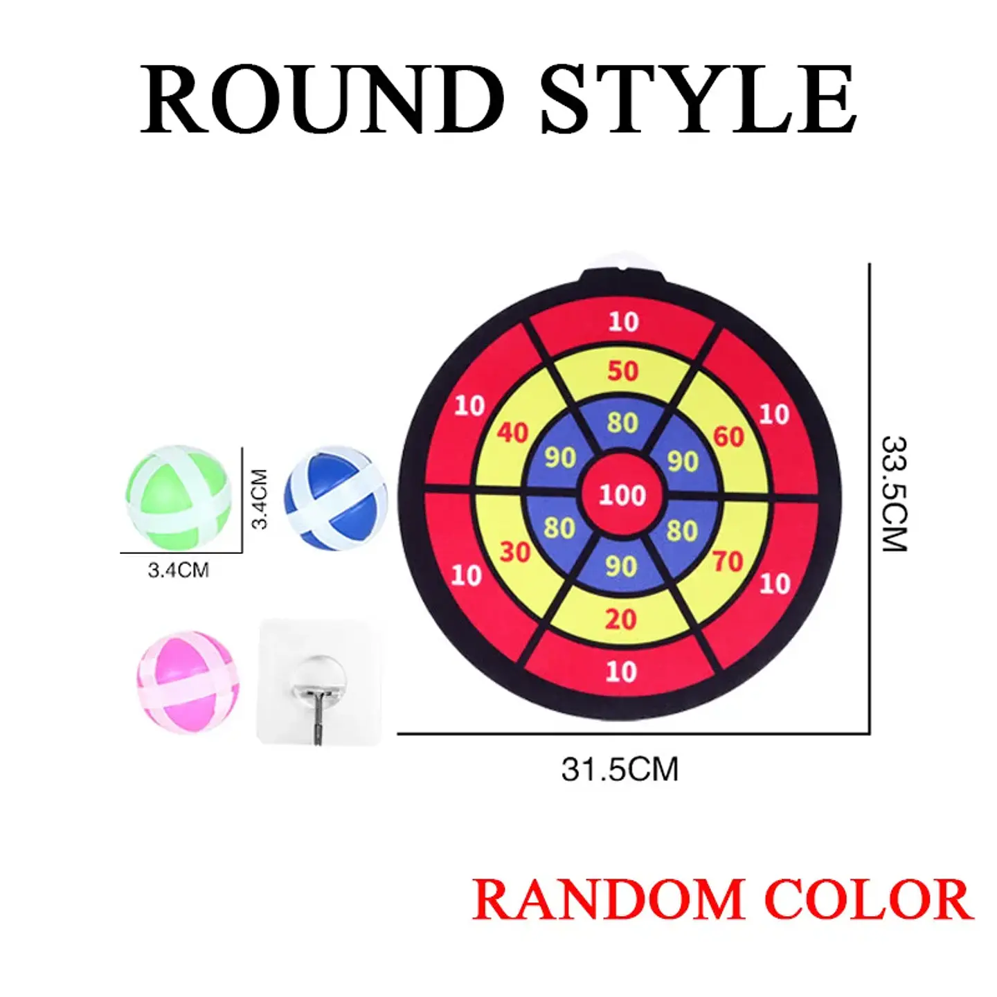 Montessori Dart Board Target Sports Game Toys For Children 4 To 6 Years Old Outdoor Toy Child Indoor Girls Sticky Ball Boys Gift 10