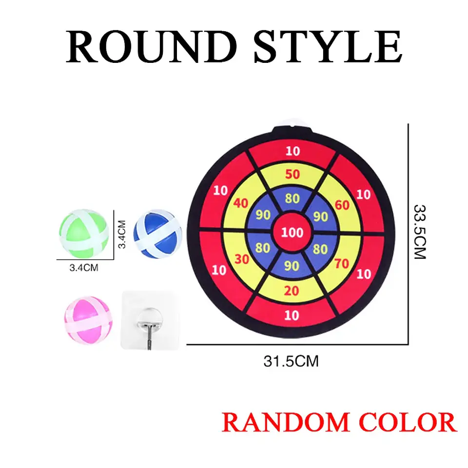 Montessori Dart Board Target Sports Game Toys For Children 4 To 6 Years Old Outdoor Toy Child Indoor Girls Sticky Ball Boys Gift 10