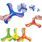 Outdoor Sport Flying Disc Toy Soft EVA Touching Boomerang Return Dart Three-leaf Cross Hand Throw Spinner Interactive Game - Thumbnail 1