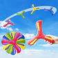 Outdoor Sport Flying Disc Toy Soft EVA Touching Boomerang Return Dart Three-leaf Cross Hand Throw Spinner Interactive Game - Thumbnail 2