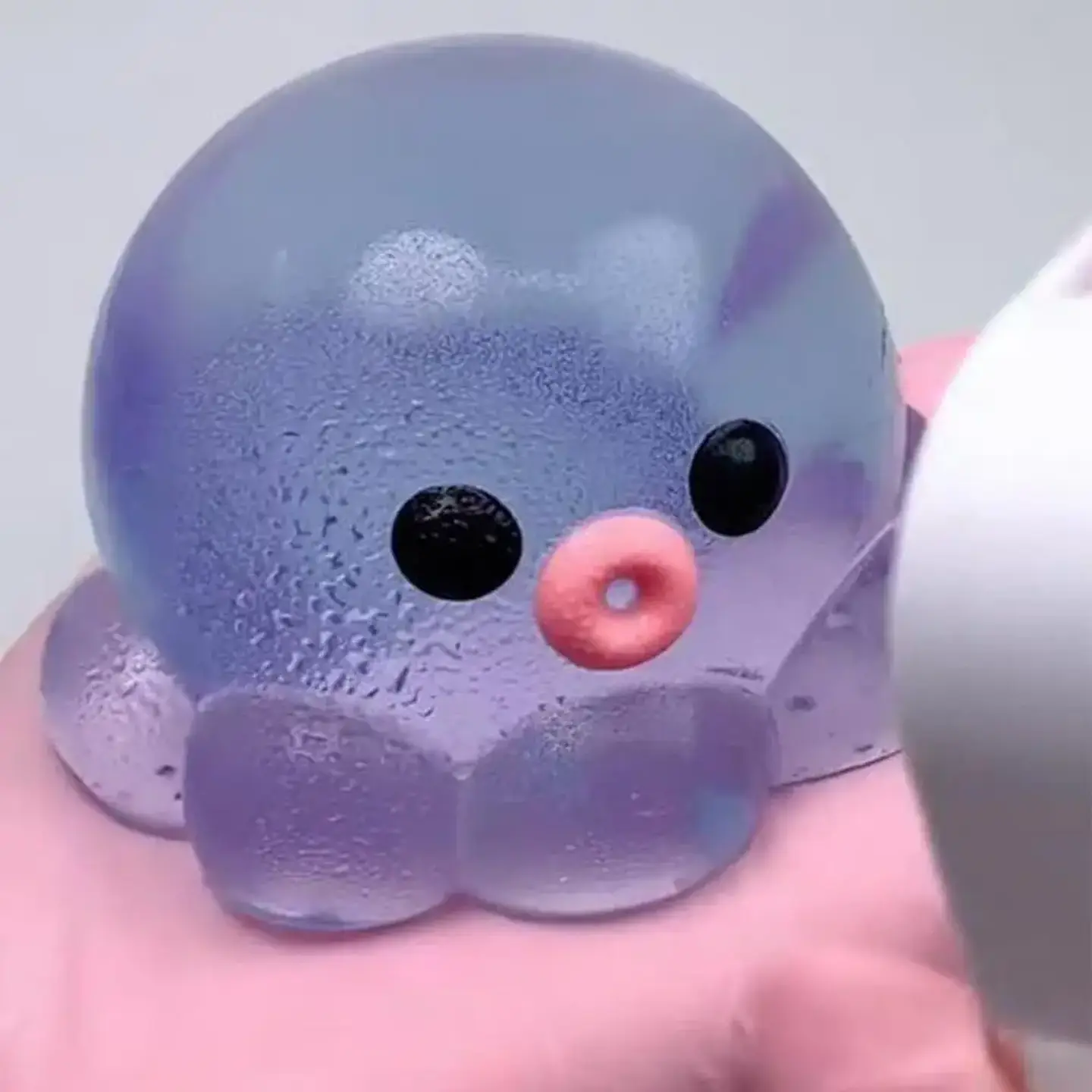 Octopus Squeeze Fidget Toy Rubber Clear Crystal Octopus Hand Relax Toy Homemade Bubble Hairstyle Game For Kids Adults Pinch Toy 6