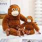 30-90CM Cartoon Gorilla Plush Toy Chimpanzees Punch Monkey Soft Stuffed Doll Decor Girls Birthday Gift Orangutan Plushies Dolls - Thumbnail 4