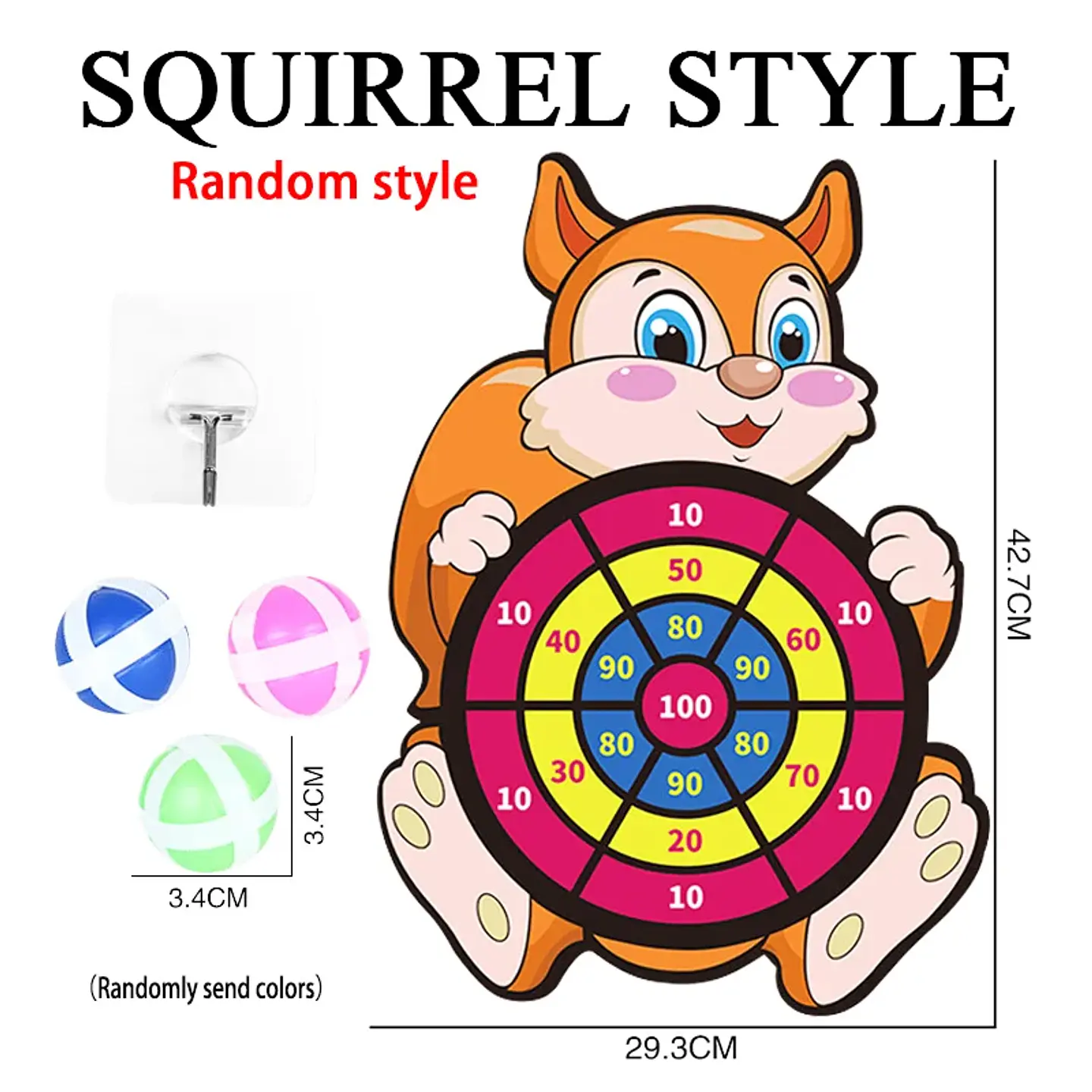 Montessori Dart Board Target Sports Game Toys For Children 4 To 6 Years Old Outdoor Toy Child Indoor Girls Sticky Ball Boys Gift 12