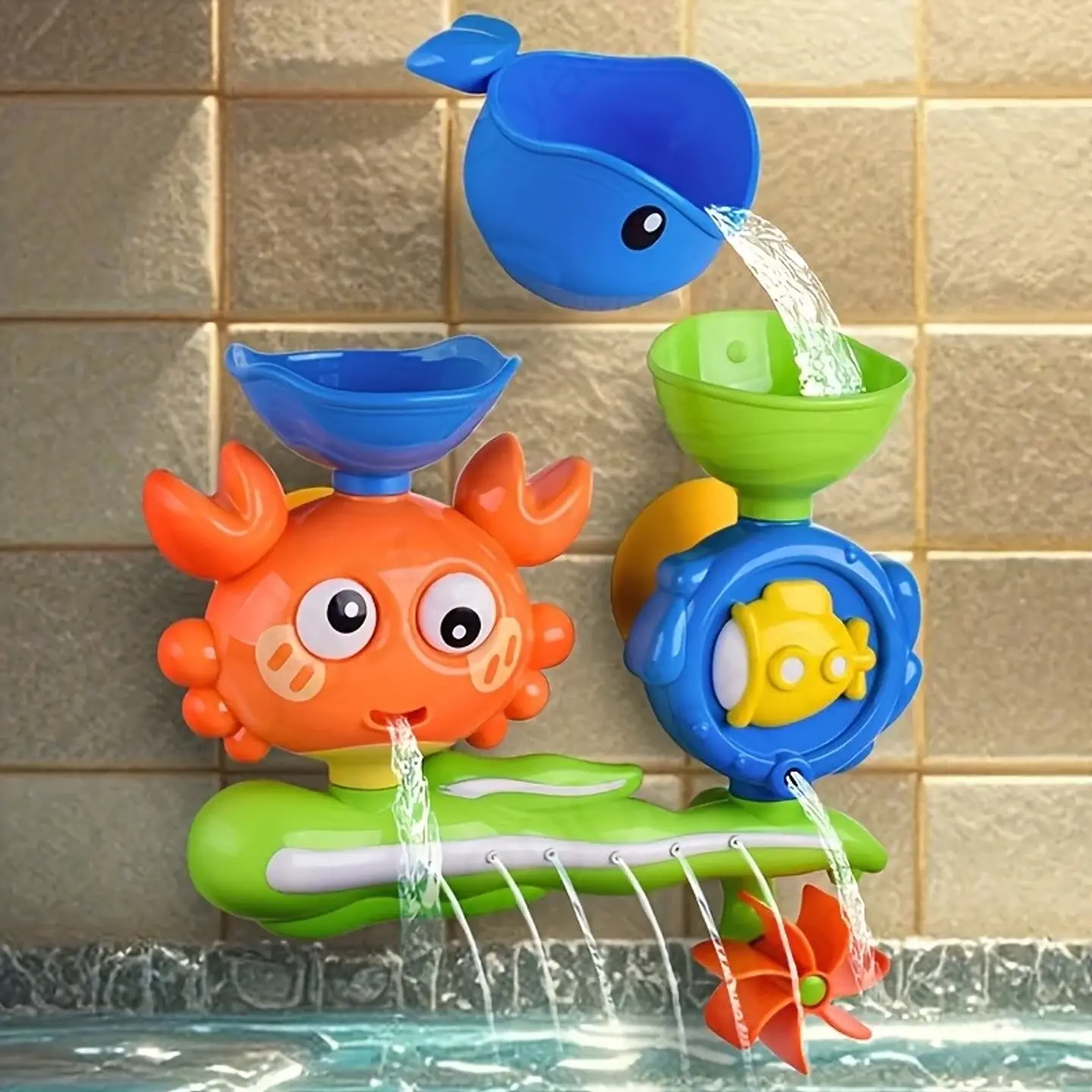 Interactive Suction Cup Bath Toy Set for Youngsters，Ideal for Youngsters and Schoolers, Perfect Gift for Halloween, Christmas 7