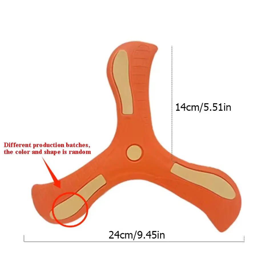 Outdoor Sport Flying Disc Toy Soft EVA Touching Boomerang Return Dart Three-leaf Cross Hand Throw Spinner Interactive Game 6