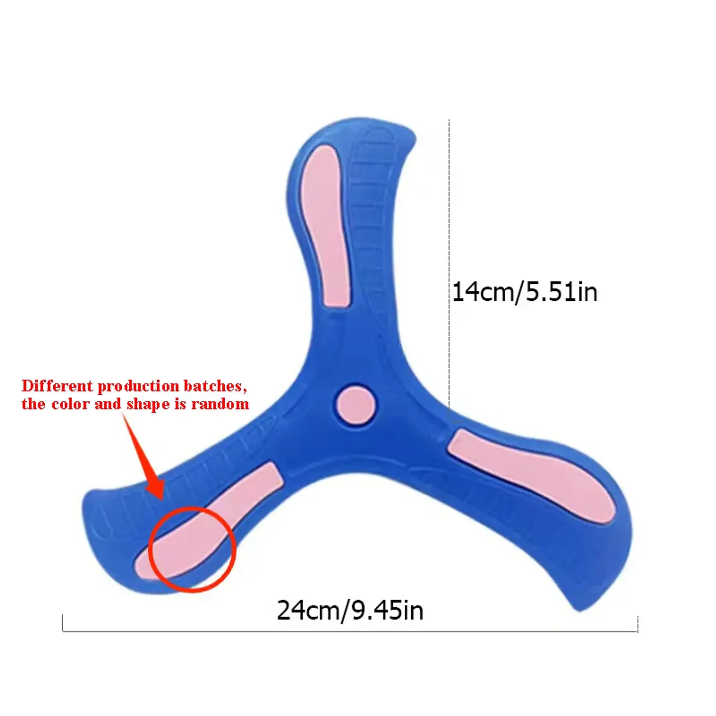 Outdoor Sport Flying Disc Toy Soft EVA Touching Boomerang Return Dart Three-leaf Cross Hand Throw Spinner Interactive Game 7