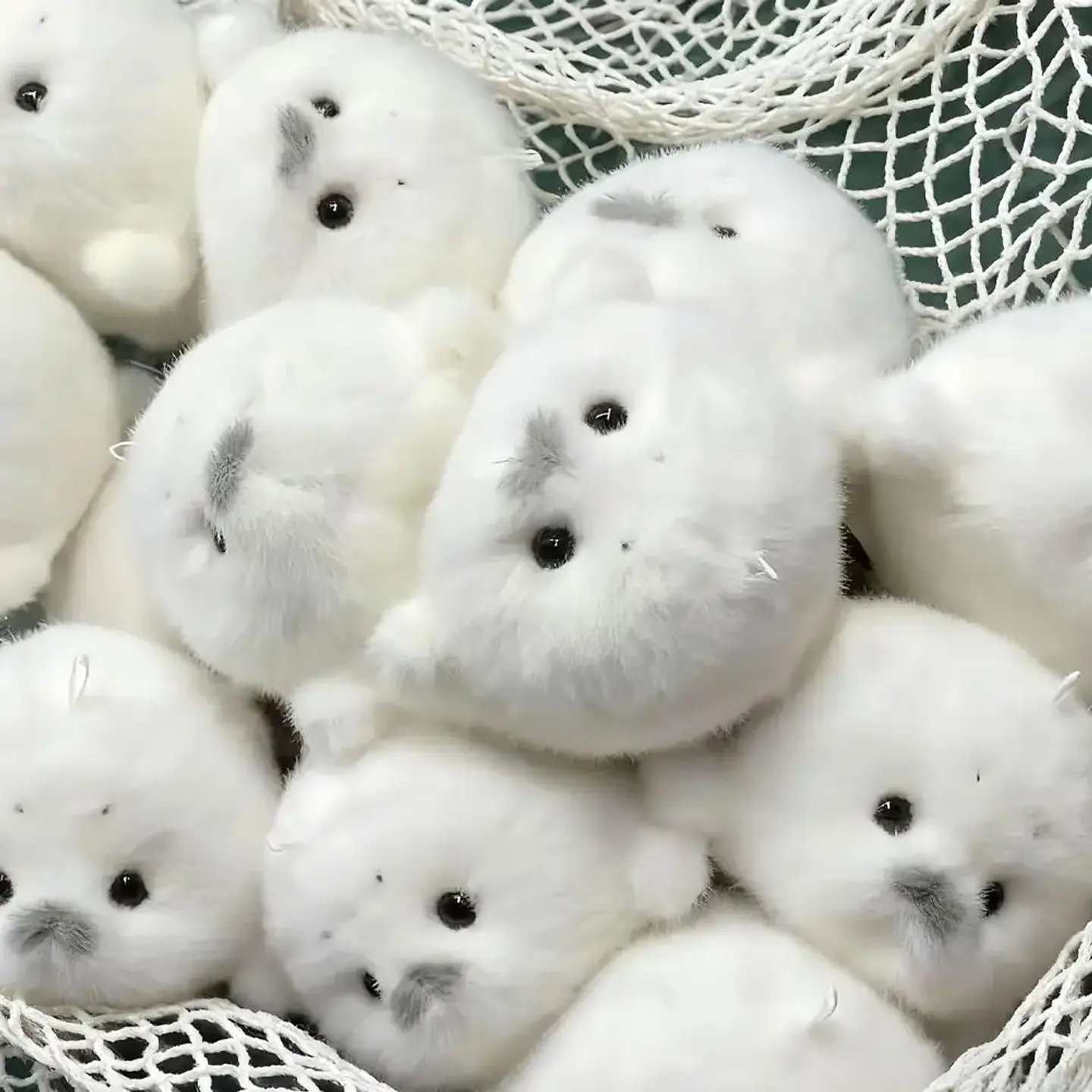 Soft Grey Seal Plush Keychain White Seal Plushies Animal Pendant Fashion Stuffed Doll Keyring Car Key Accessories Car Ornaments 5