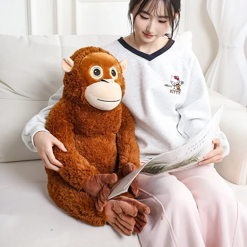 30-90CM Cartoon Gorilla Plush Toy Chimpanzees Punch Monkey Soft Stuffed Doll Decor Girls Birthday Gift Orangutan Plushies Dolls 6