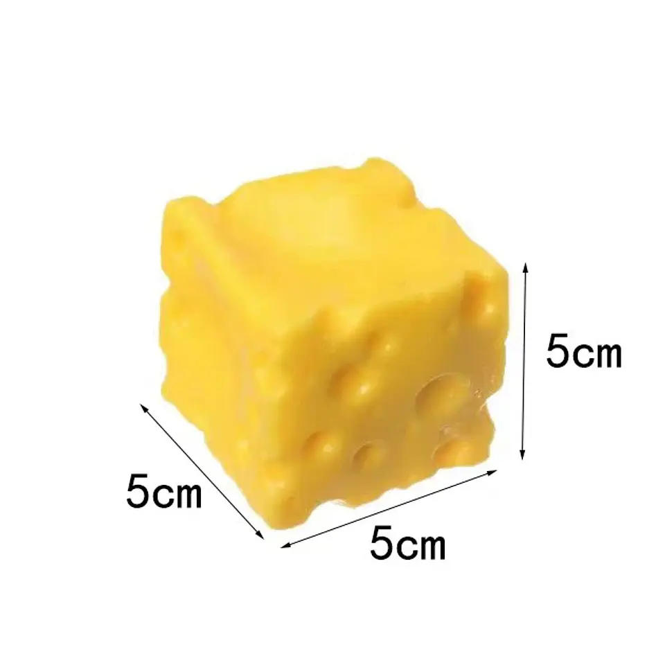 Squishy Square Cheese Squeeze Toys Slow Rebound Push Stress Relief Sensory Toy Soft Butter Cheese Fidget Toy Christmas Present 6
