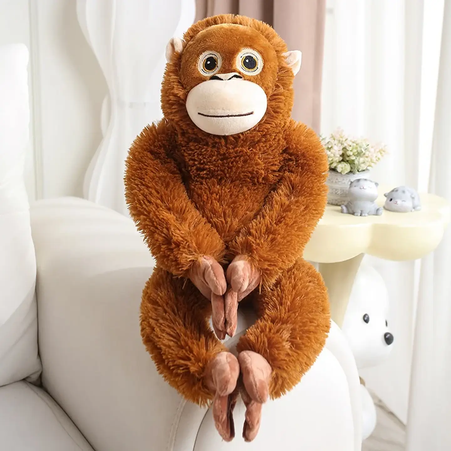 30-90CM Cartoon Gorilla Plush Toy Chimpanzees Punch Monkey Soft Stuffed Doll Decor Girls Birthday Gift Orangutan Plushies Dolls 7