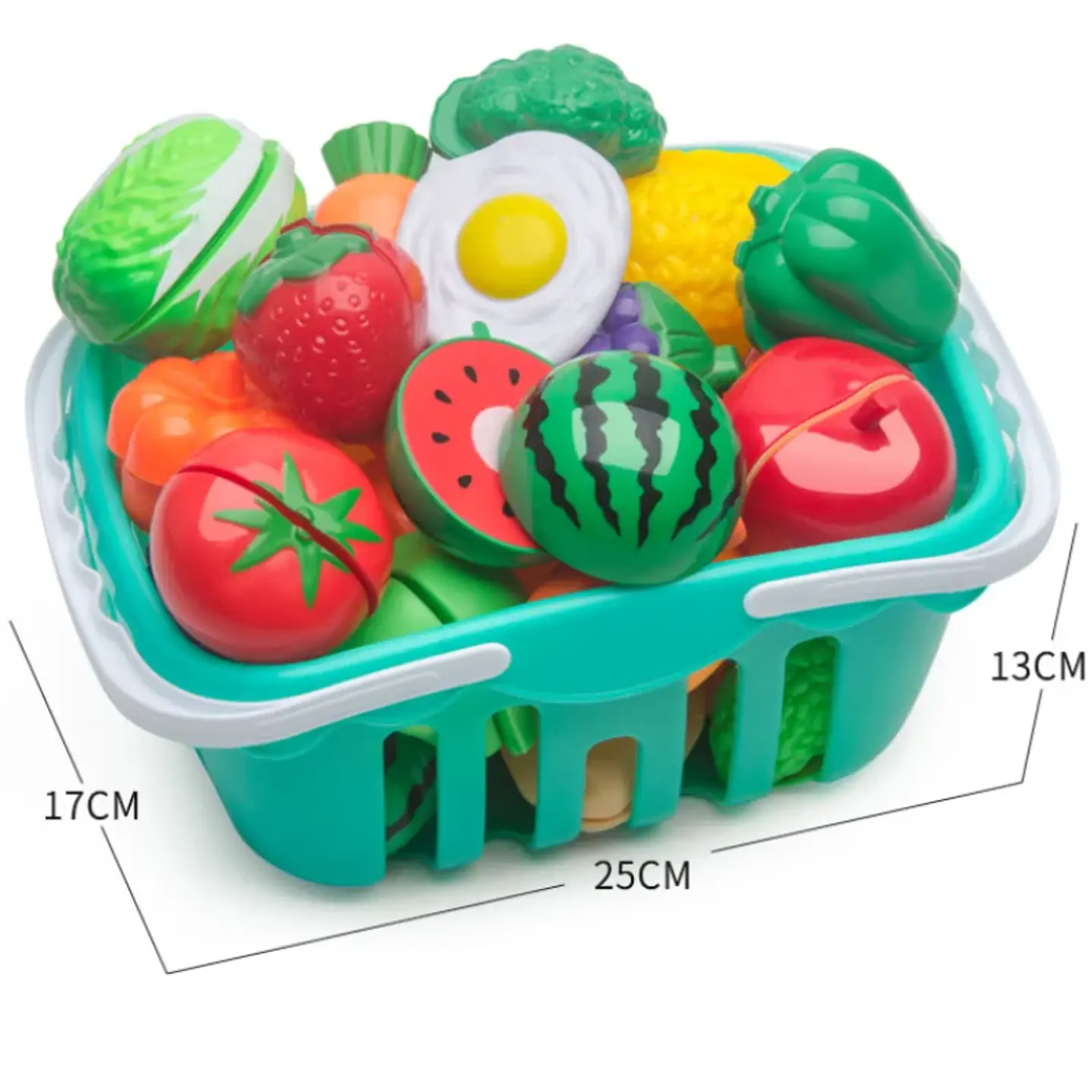 6/10/13/24Pcs Kitchen Fun Cutting Fruits and Vegetables Food Play House Set Puzzle Education Toys For Kids Boys Girls Xmas Gifts 6