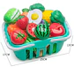 6/10/13/24Pcs Kitchen Fun Cutting Fruits and Vegetables Food Play House Set Puzzle Education Toys For Kids Boys Girls Xmas Gifts - Thumbnail 6