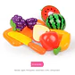 6/10/13/24Pcs Kitchen Fun Cutting Fruits and Vegetables Food Play House Set Puzzle Education Toys For Kids Boys Girls Xmas Gifts - Thumbnail 8