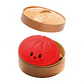 Realistic Giant Dumpling Squeeze Toy with Bamboo Steamer Soft TPR Dough Ball Decompression Fidget Toy Funny Creative Gift - Thumbnail 13
