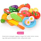 6/10/13/24Pcs Kitchen Fun Cutting Fruits and Vegetables Food Play House Set Puzzle Education Toys For Kids Boys Girls Xmas Gifts - Thumbnail 10