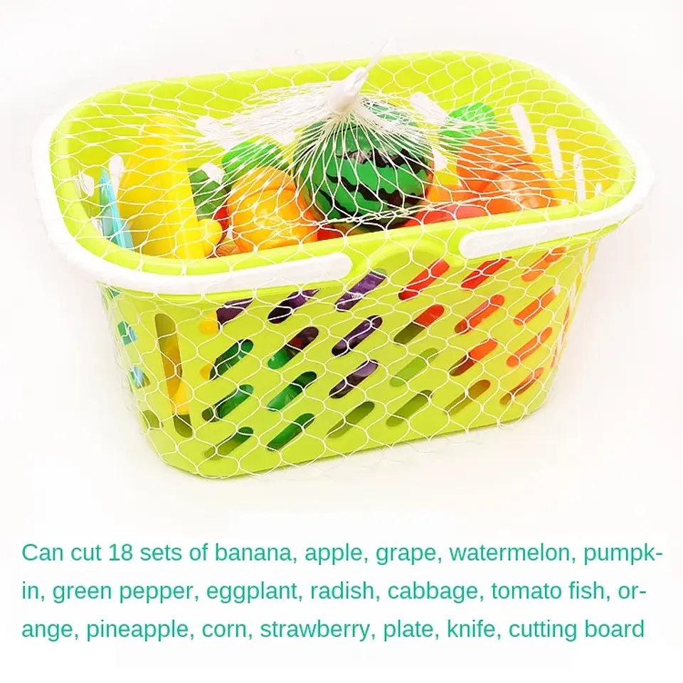 6/10/13/24Pcs Kitchen Fun Cutting Fruits and Vegetables Food Play House Set Puzzle Education Toys For Kids Boys Girls Xmas Gifts 13