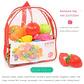 6/10/13/24Pcs Kitchen Fun Cutting Fruits and Vegetables Food Play House Set Puzzle Education Toys For Kids Boys Girls Xmas Gifts - Thumbnail 16
