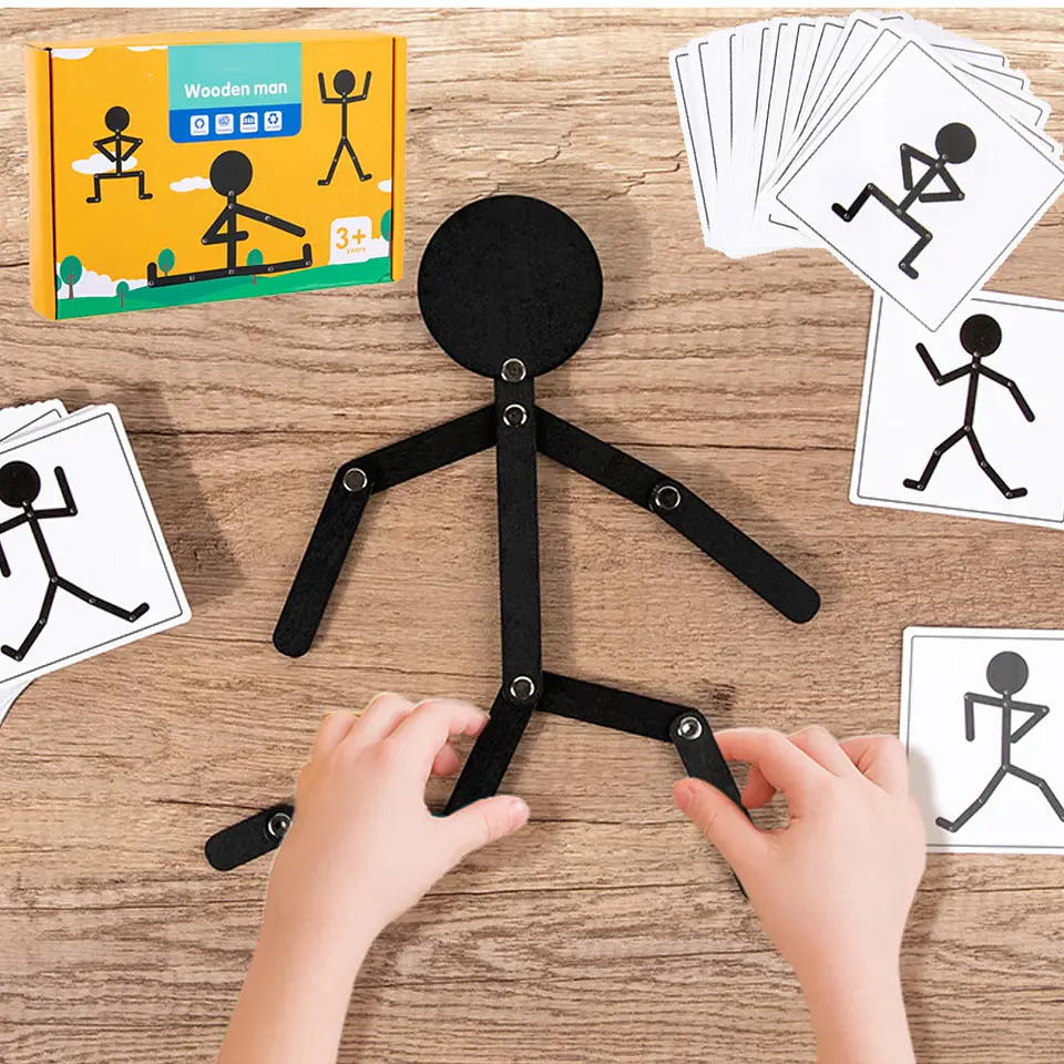 Montessori Material DIY Puzzle Toys Boards Educational Game Early Learning Toy For Children Preschool Fine Motor Training 1