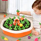 Baby Montessori Toys For Toddler Toys Educational Colorful Shape Toy Pull Carrot Set Counting Discouvery Toys For Kids Learning - Thumbnail 1