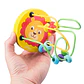 Baby Montessori Educational Math Toy Kids Circles Bead Wire Maze Roller Coaster for Children Montessori Wooden Toys Wood Puzzles - Thumbnail 3