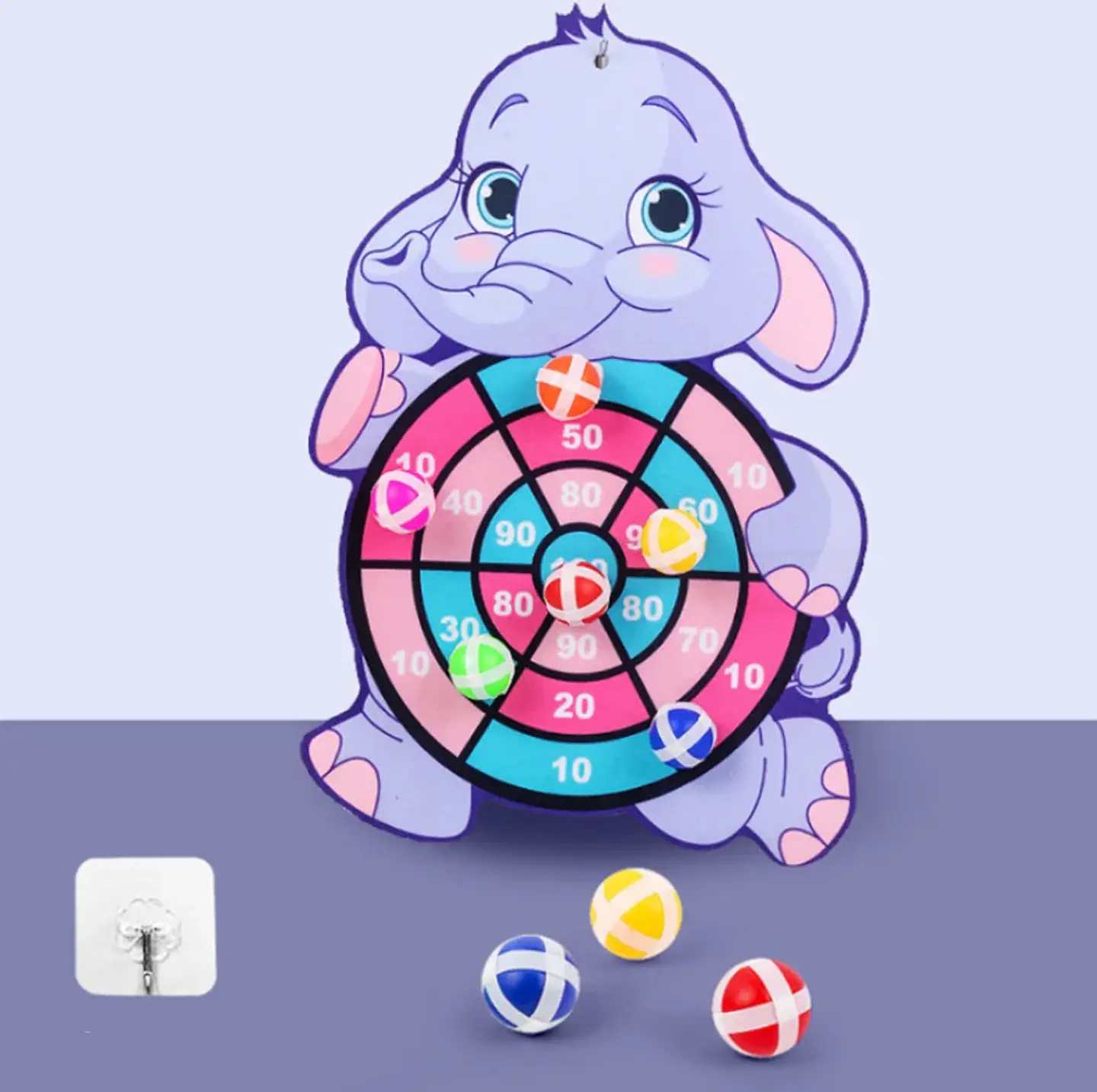 Child Montessori Toys for Kids 2 to 4 Years Old Cartoon Animal Dart Board Sticky Ball Family Interactive Educational Toys Baby 2