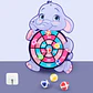 Child Montessori Toys for Kids 2 to 4 Years Old Cartoon Animal Dart Board Sticky Ball Family Interactive Educational Toys Baby - Thumbnail 2