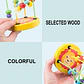Baby Montessori Educational Math Toy Kids Circles Bead Wire Maze Roller Coaster for Children Montessori Wooden Toys Wood Puzzles - Thumbnail 5