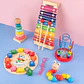 Montessori Baby Toys Kids 3D Wooden Puzzles Early Learning Baby Games Toys Educational Wooden Toys For Children Birthday Gifts - Thumbnail 4