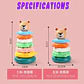 New Baby Toys 0-12 Montns Puzzle Pyramid Tower Cup Stacking Toys Montessori Educational Beach Kids Pool Bathtub Toy Kids Gift - Thumbnail 5