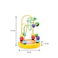 Baby Montessori Educational Math Toy Kids Circles Bead Wire Maze Roller Coaster for Children Montessori Wooden Toys Wood Puzzles - Thumbnail 9