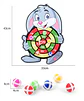 Child Montessori Toys for Kids 2 to 4 Years Old Cartoon Animal Dart Board Sticky Ball Family Interactive Educational Toys Baby - Thumbnail 6
