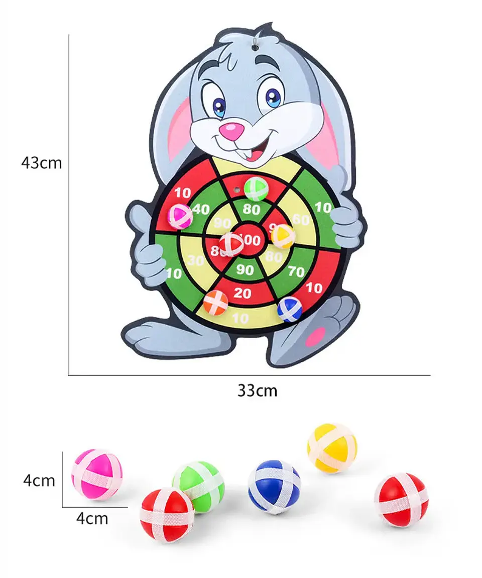 Child Montessori Toys for Kids 2 to 4 Years Old Cartoon Animal Dart Board Sticky Ball Family Interactive Educational Toys Baby 6