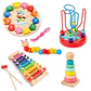 Montessori Baby Toys Kids 3D Wooden Puzzles Early Learning Baby Games Toys Educational Wooden Toys For Children Birthday Gifts - Thumbnail 5