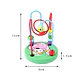 Baby Montessori Educational Math Toy Kids Circles Bead Wire Maze Roller Coaster for Children Montessori Wooden Toys Wood Puzzles - Thumbnail 11