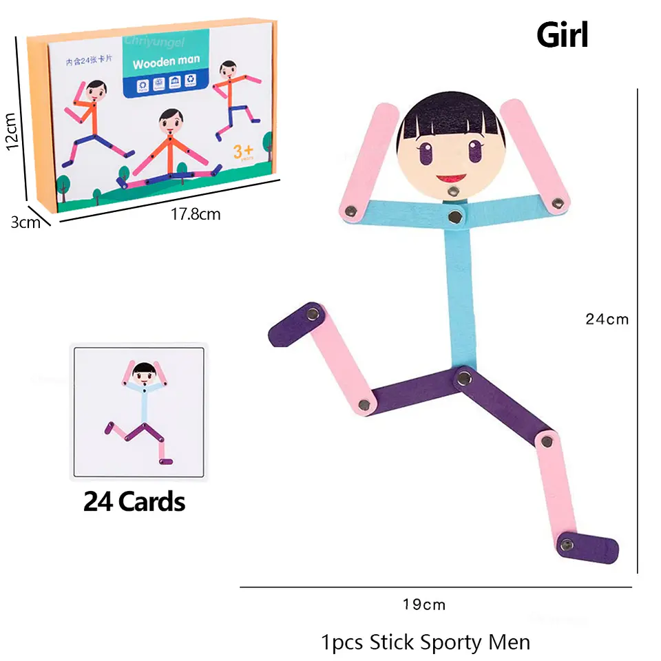 Montessori Material DIY Puzzle Toys Boards Educational Game Early Learning Toy For Children Preschool Fine Motor Training 8
