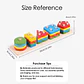 Montessori Wood Toys for Kids Wooden Sorting Stacking Toys for Baby Toddlers Educational Shape Color Sorter Preschool Kids Gifts - Thumbnail 5