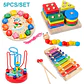 Montessori Baby Toys Kids 3D Wooden Puzzles Early Learning Baby Games Toys Educational Wooden Toys For Children Birthday Gifts - Thumbnail 8