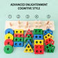Montessori Wood Toys for Kids Wooden Sorting Stacking Toys for Baby Toddlers Educational Shape Color Sorter Preschool Kids Gifts - Thumbnail 6