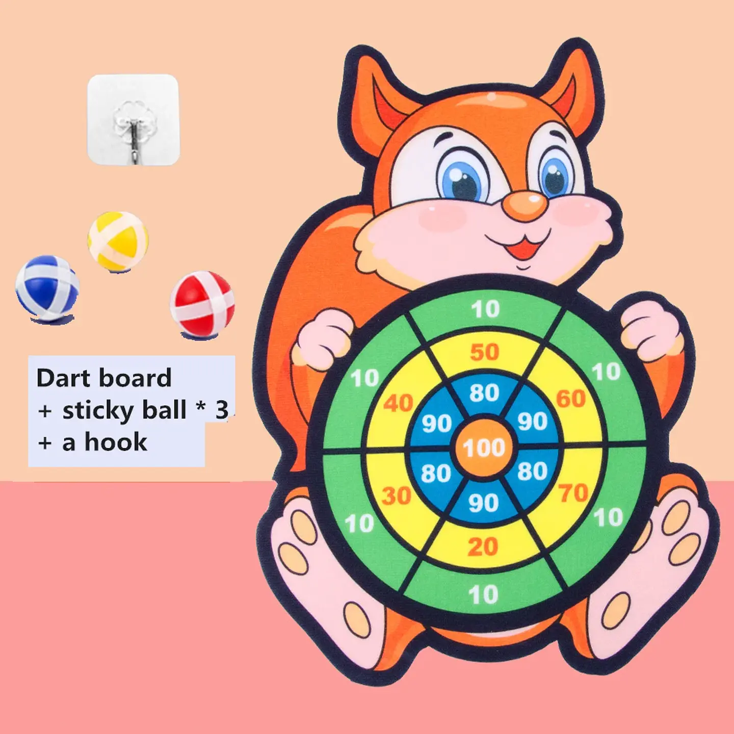 Child Montessori Toys for Kids 2 to 4 Years Old Cartoon Animal Dart Board Sticky Ball Family Interactive Educational Toys Baby 9
