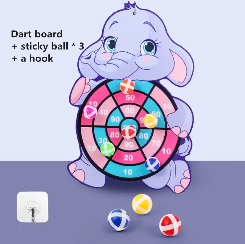 Child Montessori Toys for Kids 2 to 4 Years Old Cartoon Animal Dart Board Sticky Ball Family Interactive Educational Toys Baby 10