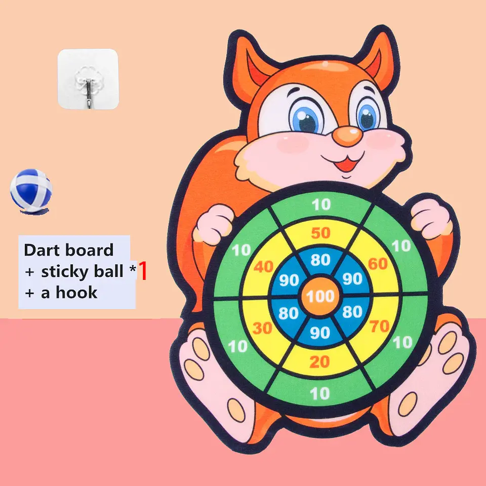 Child Montessori Toys for Kids 2 to 4 Years Old Cartoon Animal Dart Board Sticky Ball Family Interactive Educational Toys Baby 11