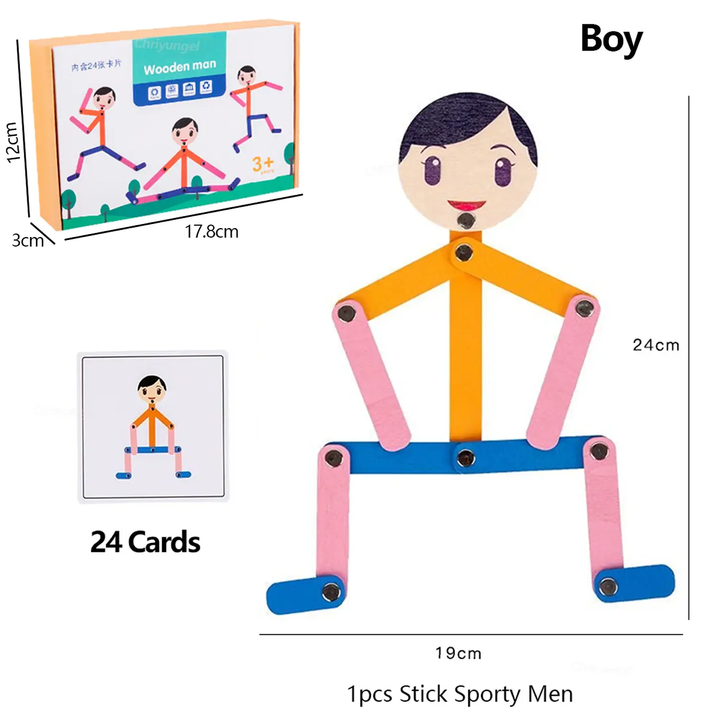 Montessori Material DIY Puzzle Toys Boards Educational Game Early Learning Toy For Children Preschool Fine Motor Training 10