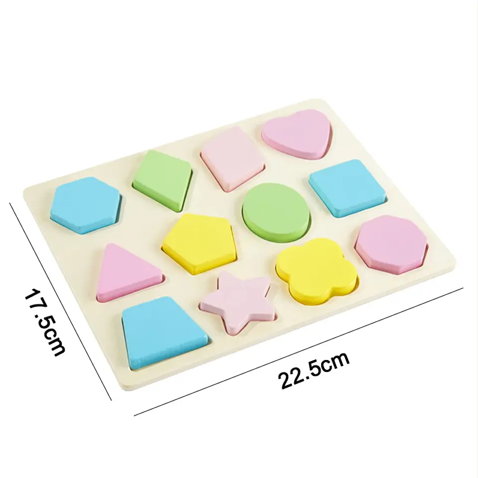 Montessori Baby Toys Kids 3D Wooden Puzzles Early Learning Baby Games Toys Educational Wooden Toys For Children Birthday Gifts 18