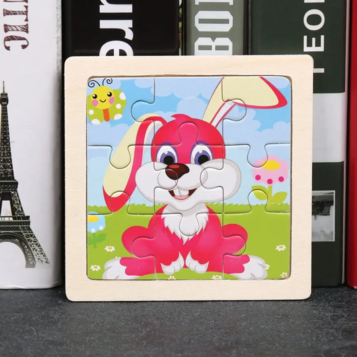 11x11cm Baby Montessori Toys Wooden Puzzle Cartoon Animal Fruit Vehicle 3d Puzzle Game Educational Jigsaw Toys For Children 15
