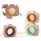 Montessori Baby Toys Education Wooden Blocks Toys for Kids Montessori Education Building Blocks Children Mini Camera Wooden Toys - Thumbnail 1