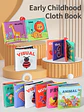Montessori Preschool Cloth Book - Early Education Interactive Learning Toy - Anti-tear Washable - Perfect Gift for 0-3-year-old - Thumbnail 1