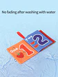 Montessori Preschool Cloth Book - Early Education Interactive Learning Toy - Anti-tear Washable - Perfect Gift for 0-3-year-old - Thumbnail 2