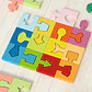 Montessori Geometric Matching Building Blocks Hand-eye Coordination Logical Thinking Training Toy Early Learning Wooden Puzzle - Thumbnail 4