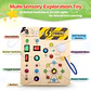 Montessori Busy Board With Switch Control Wooden Toddler Toys Sensory Travel Activities Toys For Kids Puzzle Early Learning Toys - Thumbnail 3